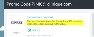 clinique offer
